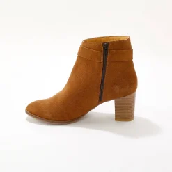 Boots in suèdeleer met hakken