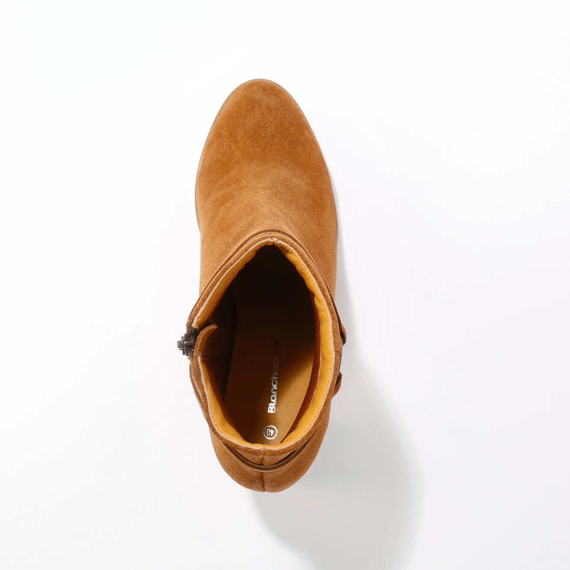 Boots in suèdeleer met hakken