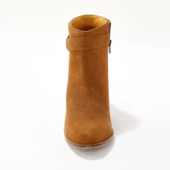 Boots in suèdeleer met hakken