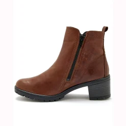 Boots met dubbele rits en comfortbreedte