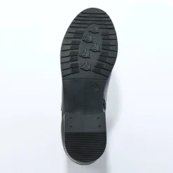 Boots met elastieken en rits, goudkleurige gesp