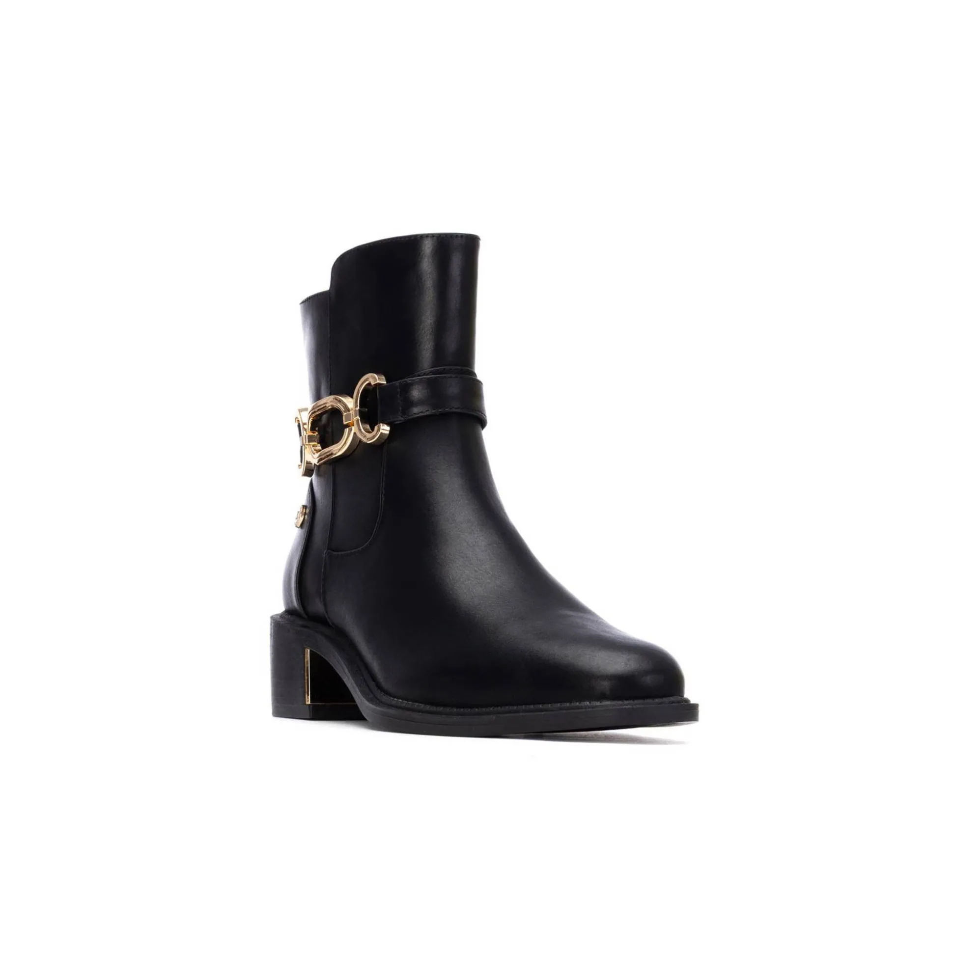 Boots met goudkleurige fantasiegesp