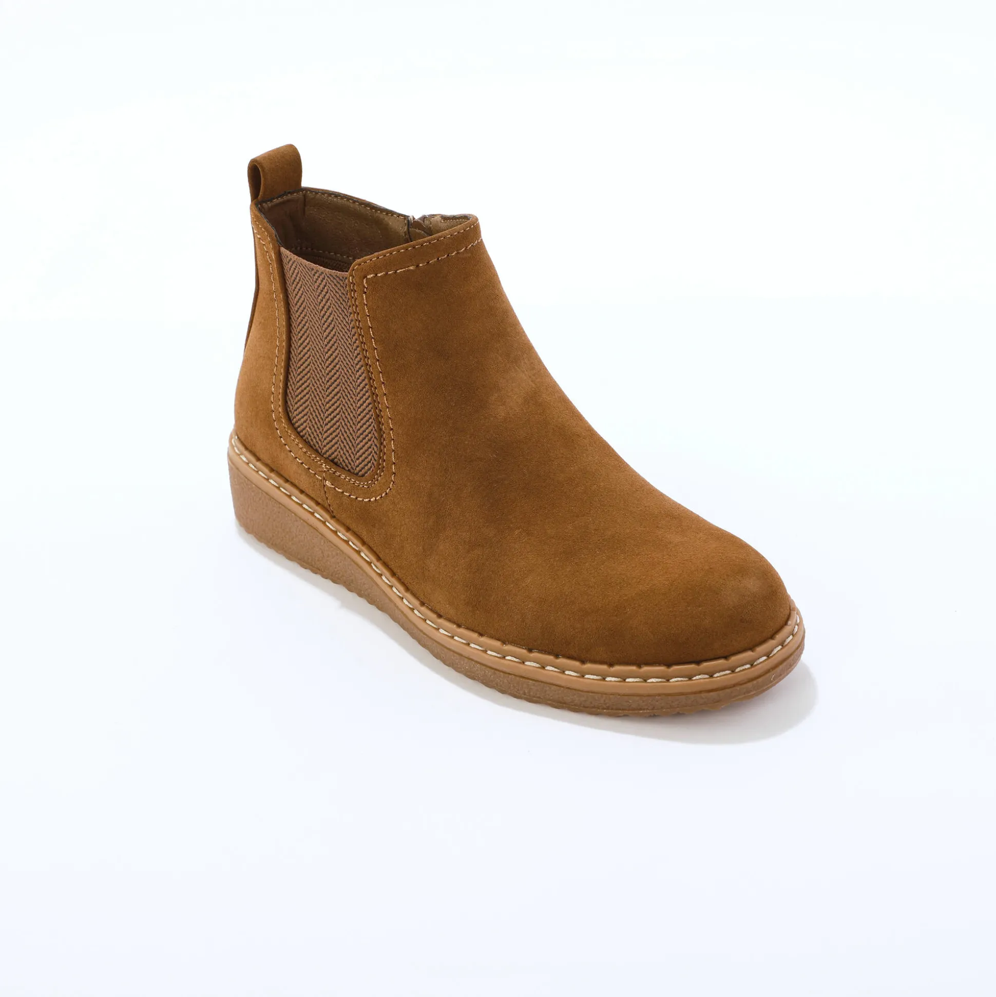 Boots met sleehak, elastiek opzij