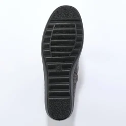 Boots met sleehak en rits, getextureerd effect achter