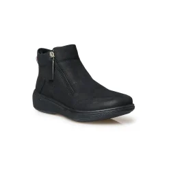 Boots met sleehak in splitleer