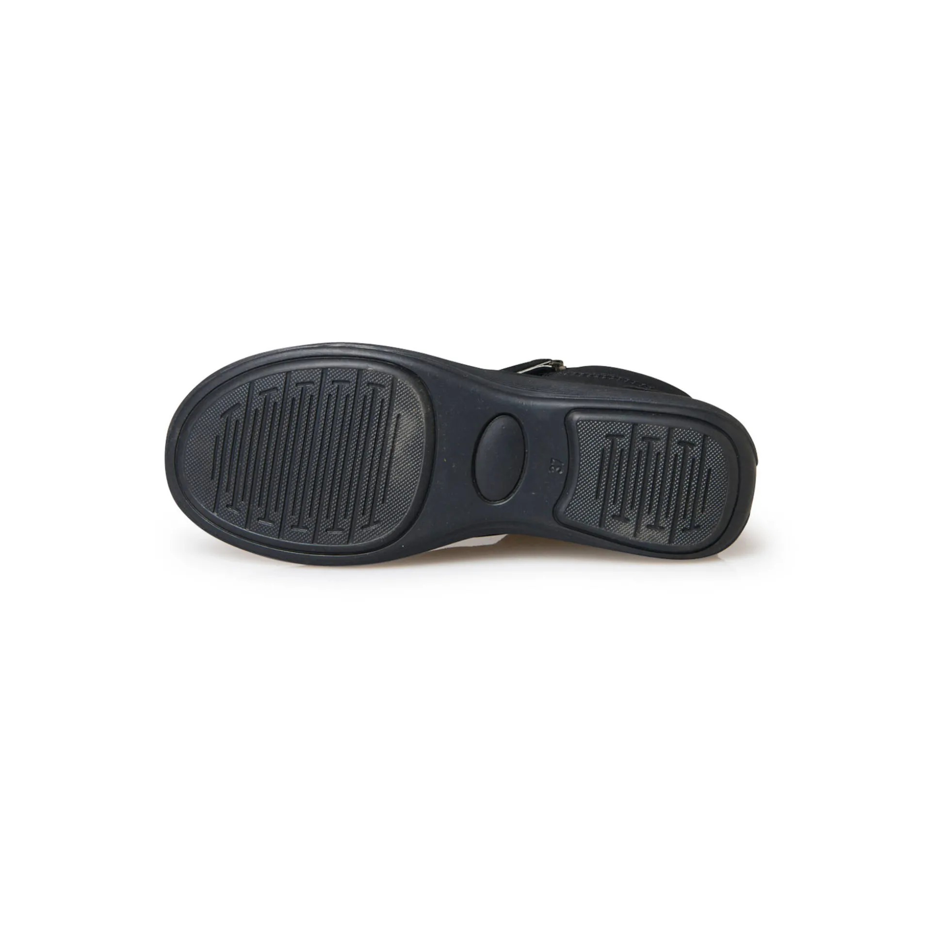 Boots met sleehak in splitleer