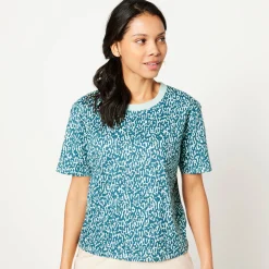 Boxy T-shirt, bedrukt