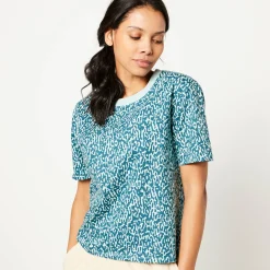 Boxy T-shirt, bedrukt