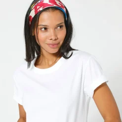 Boxy T-shirt met ellebooglange mouwen