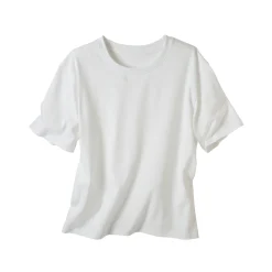 Boxy T-shirt met ellebooglange mouwen