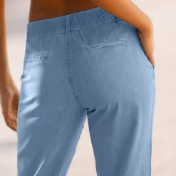 Broek in lichte jeansstof