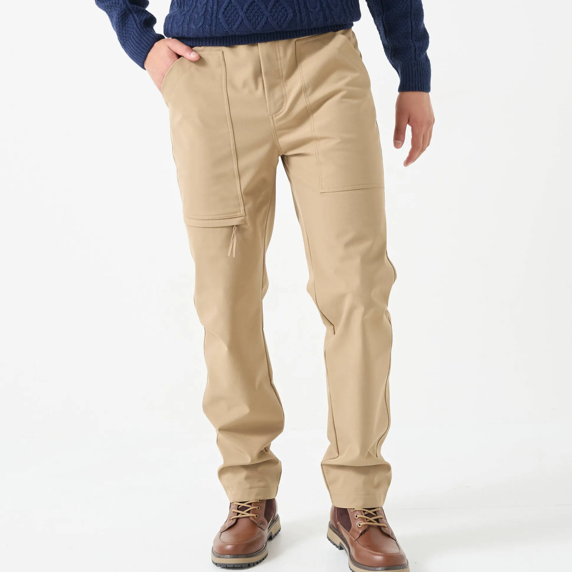 Broek in ripstop met meerdere zakken, binnenkant in microfleece