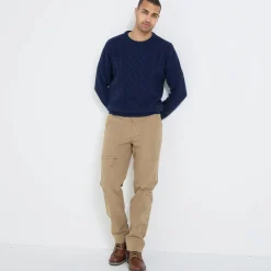 Broek in ripstop met meerdere zakken, binnenkant in microfleece