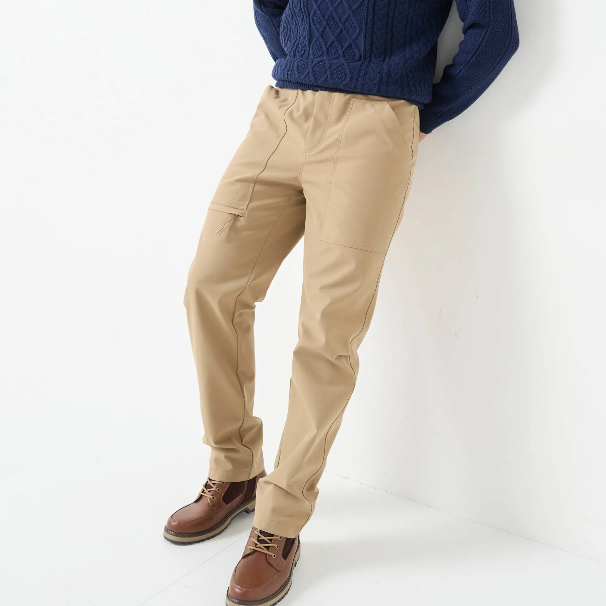 Broek in ripstop met meerdere zakken, binnenkant in microfleece