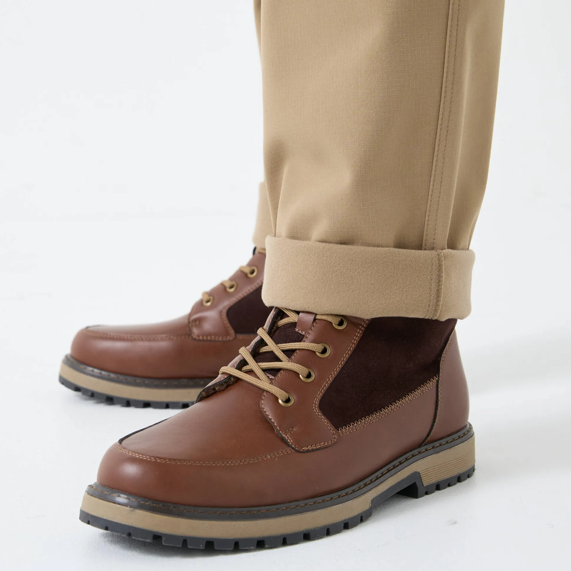 Broek in ripstop met meerdere zakken, binnenkant in microfleece