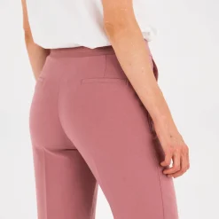 7/8-broek in slimmodel, effen