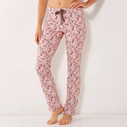 Broek met bloemenprint - katoenjersey