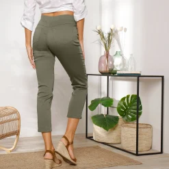 3/4-broek met elastische taille