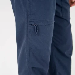 Broek met 3/4-elastische tailleband + bijpassende ceintuur