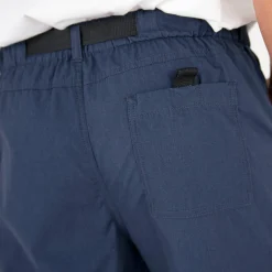 Broek met 3/4-elastische tailleband + bijpassende ceintuur