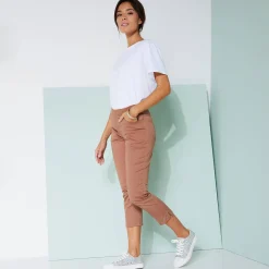 3/4-broek met elastische taille