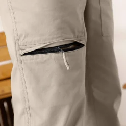 Broek met 3/4-elastische tailleband + bijpassende ceintuur