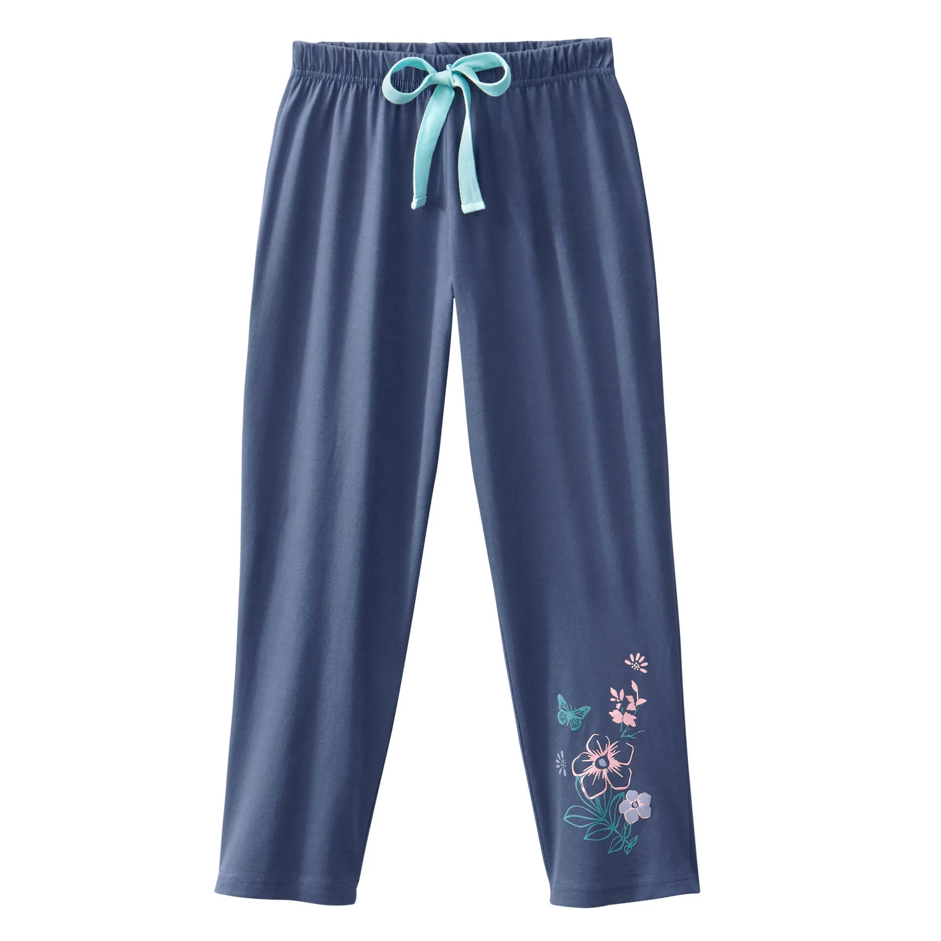 3/4-broek met geplaatste landelijke print - katoenjersey
