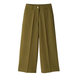 Broek met hoge taille, broekrokeffect