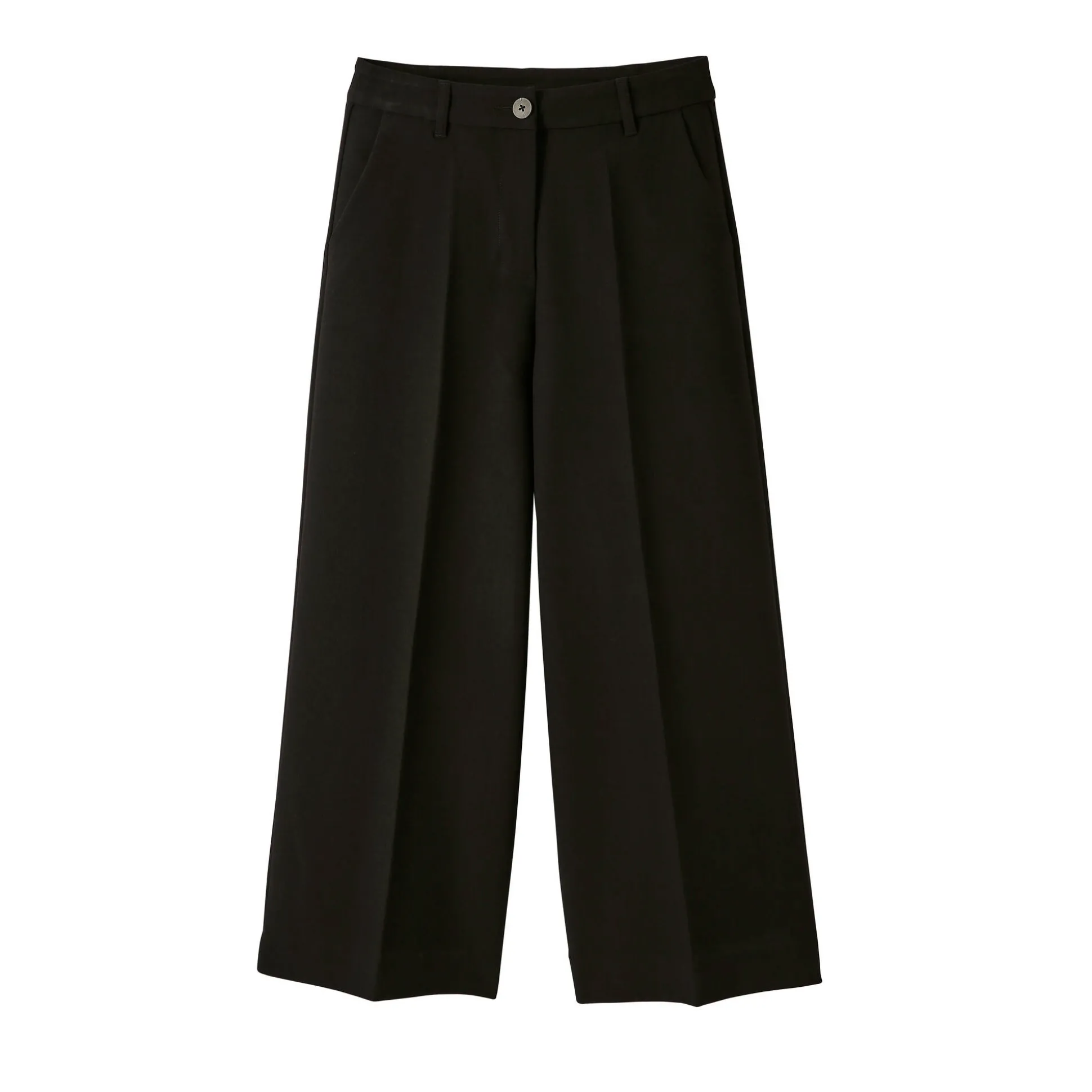 Broek met hoge taille, broekrokeffect