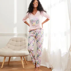 Broek met "Nature Sauvage" print