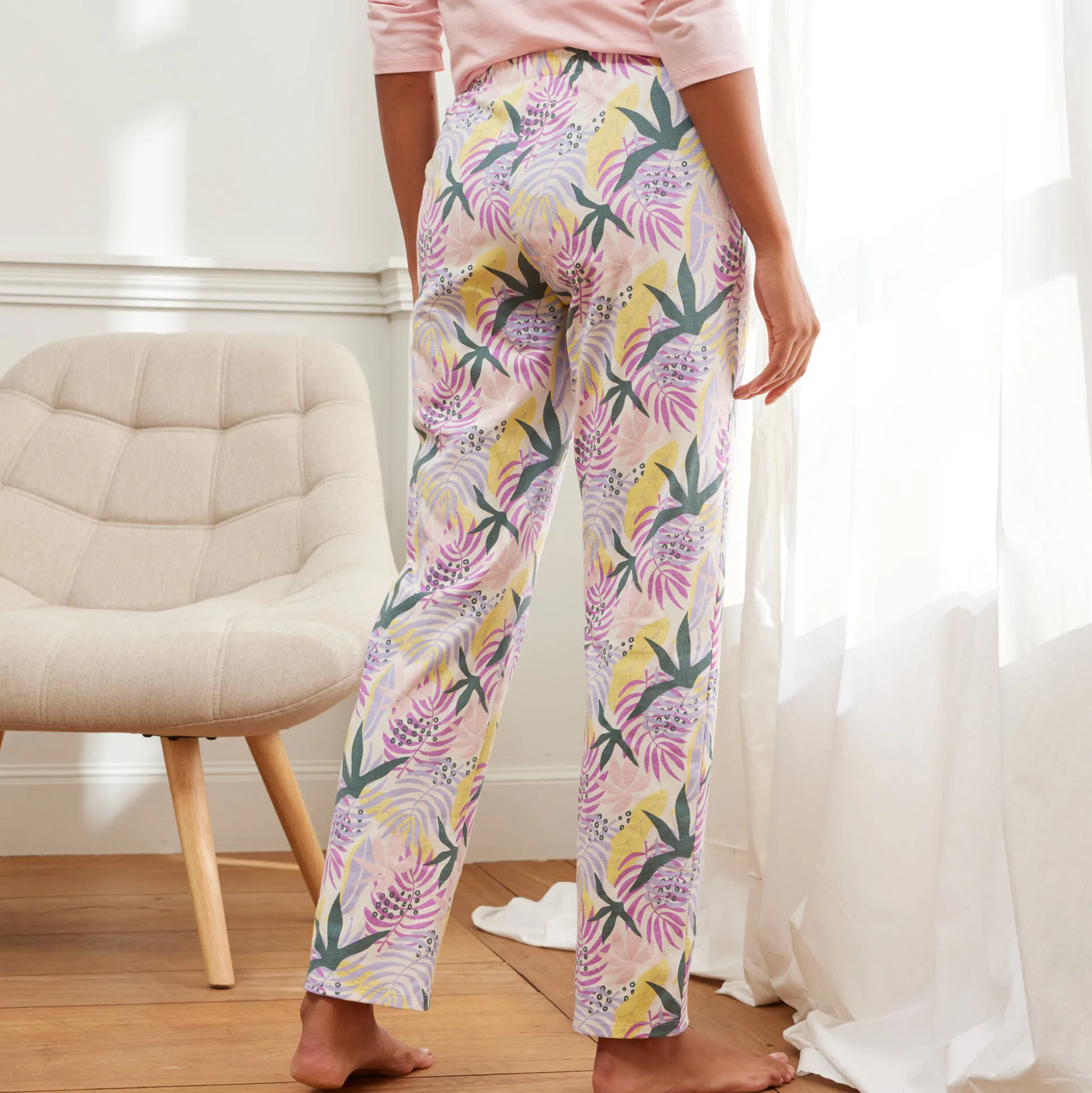 Broek met "Nature Sauvage" print