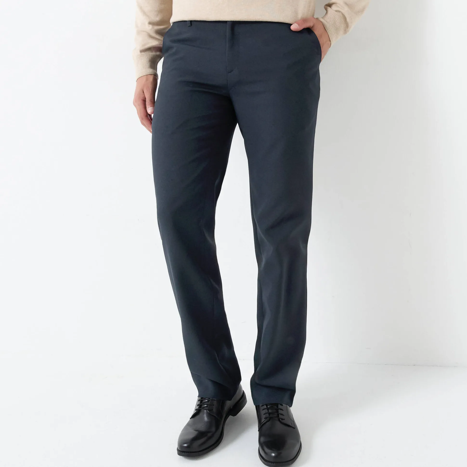 Broek met onzichtbare, verstelbare tailleband - polyester