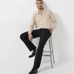 Broek met onzichtbare, verstelbare tailleband - polyester