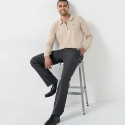 Broek met onzichtbare, verstelbare tailleband - polyester