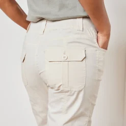 7/8-broek met tailleband in tricot