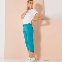 7/8-broek met tailleband in tricot