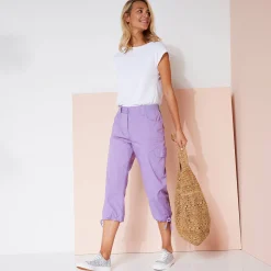 7/8-broek met tailleband in tricot