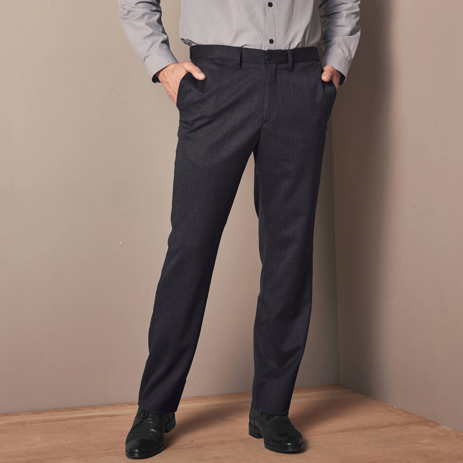 Broek met verstelbare, onzichtbare tailleband - polywol