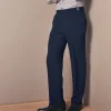 Broek met verstelbare taille zonder bandplooien - polyester