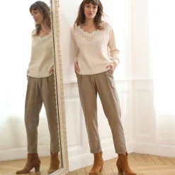 7/8-broek, velours