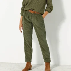 7/8-broek, velours
