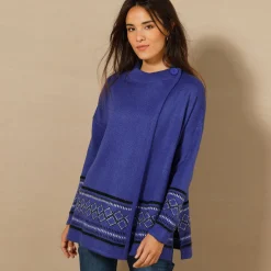 Capevest in jacquard, opstaande hals