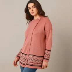 Capevest in jacquard, opstaande hals