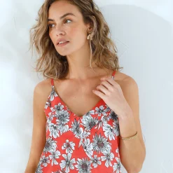 Caraco met bloemenprint, eco-verantwoorde viscose