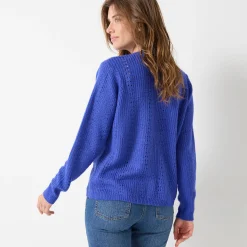 Cardigan in fantasietricot, met knoopsluiting