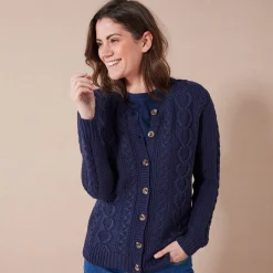 Cardigan in kabeltricot