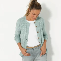 Cardigan in kabeltricot