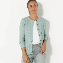 Cardigan in kabeltricot
