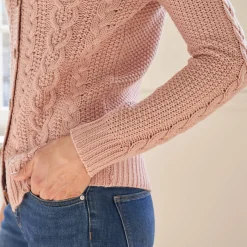 Cardigan in kabeltricot