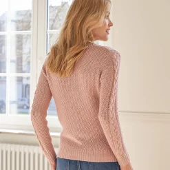 Cardigan in kabeltricot